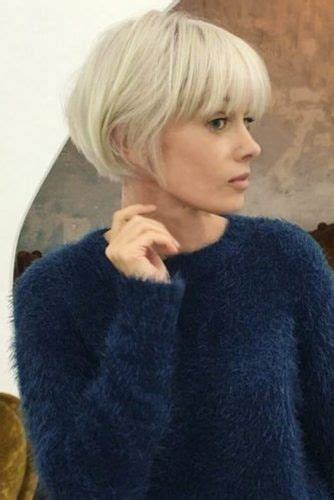 Layered Round Face Short Hair With Bangs