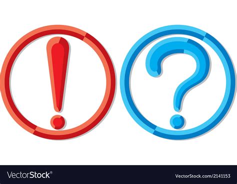 Exclamation Point And A Question Mark Royalty Free Vector