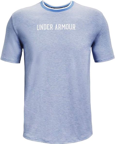 Under Armour Men S Recover Sleep Short Sleeve Crew Neck Undershirt Washed Blue Full Heather