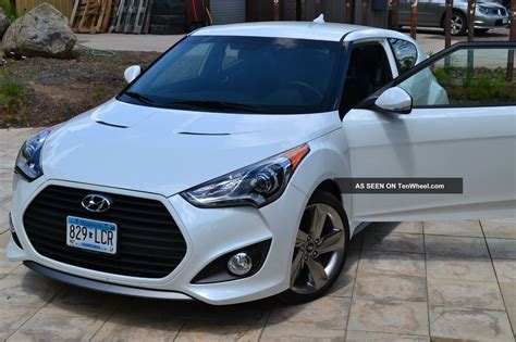 Maybe you would like to learn more about one of these? 2013 Hyundai Veloster Turbo - Pearl White - Black / Blue ...