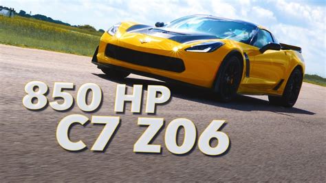850 Hp Hennessey C7 Z06 Test Drive Youtube