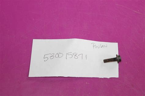 Nos Poulan Screw Part Acquired From A Closed Dealership