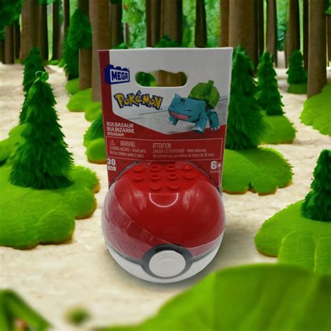 Mega Construx Pokemon Pokeball Evergreen Set Bulbasaur Poke Ball 30 Pcs