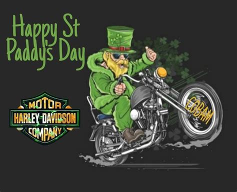 Happy St Paddys Day Harley Davidson Patrick Comic Book Cover