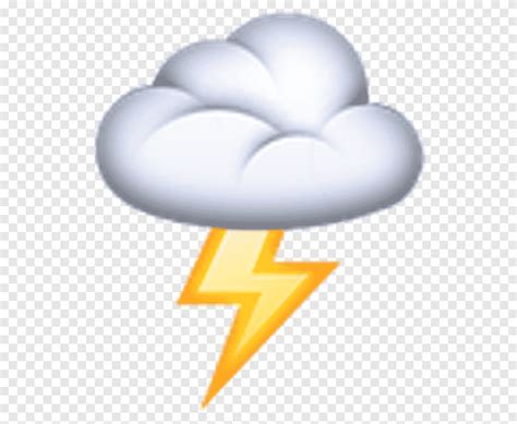 Free Download Emojipedia Cloud Lightning Emoji Heart Sticker Png