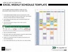 Excel Schedule Template Printable Schedule Template Template ...