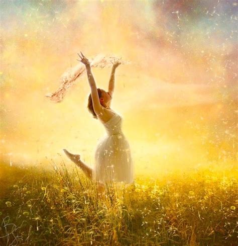 Free In Him Praise The Lord Prophetic Art Painting Of Woman Running