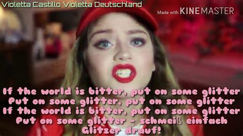 Glitzer Lina Karol Version Lyrics Musikvideo YouTube