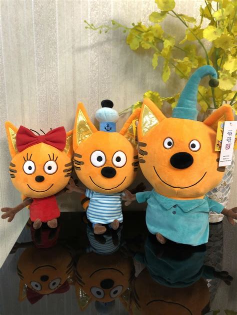 2021 2019 New 27 33cm Russian Three Happy Cats Kid E Cats Cookie Candy