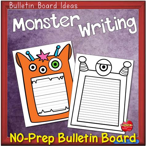 Monster Writing Paper Halloween Alternative Your Therapy Source