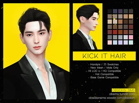15 Korean Hairstyle Sims 4 Cc 4a1