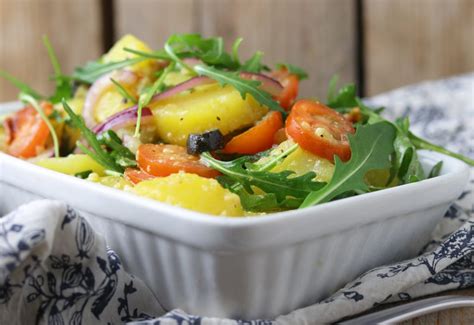 Mediterraner Kartoffelsalat Frisch Und Lecker Dailyvegan