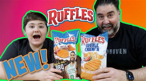 The New Ruffles Flamin Hot Bbq And Spicy Cheddar Jack Double Crunch Review Youtube