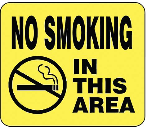 Tensabarrier Acrylic Sign No Smoking In This Area 45rl88sg10 35