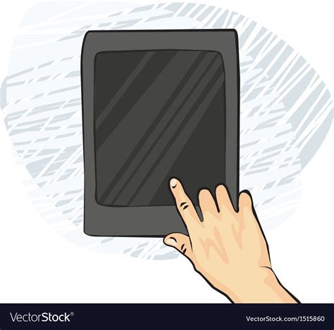 Hands With Smartphone Sketches Royalty Free Vector Image
