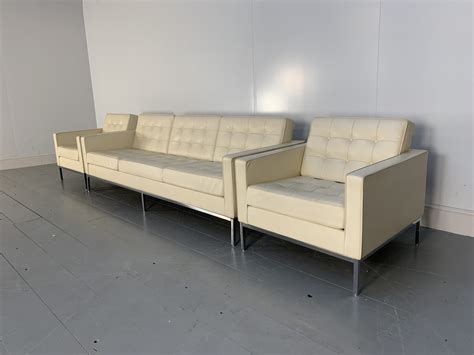 Rrp £21000 Sublime Knoll Studio Florence Knoll Relax Sofa And 2