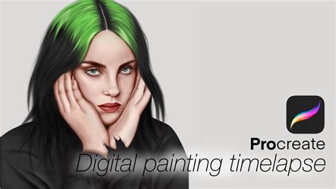 Ipad Pro Procreate Speed Paint Billie Eilish Youtube