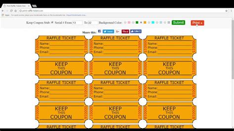 Free Printable Numbered Raffle Ticket Template Printable Templates Free