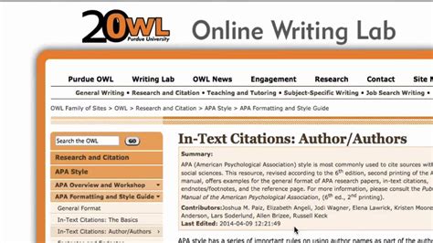 The owl ist the online writing lab which helps writers at the purdue campus. How To Cite A Website Apa Purdue Owl - How to Wiki 89