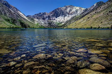 Hd Wallpaper Convict Lake California Lake Near Forest With Mountains