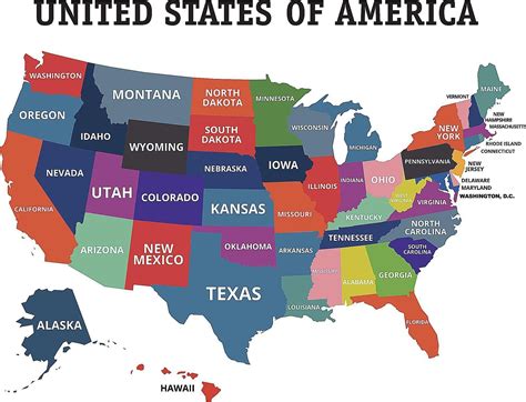 Us Map With States Labeled Printable New United States Map Label Gambaran