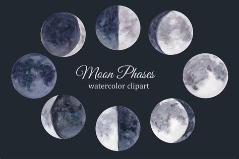 Lunar Eclipse Graphic Moon Graphic The Lunar Phases Sign Svg Digital