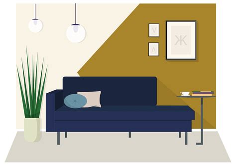 Download Vector Modern Interior Illustration For Free Interior