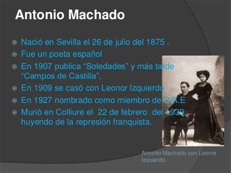 La Generación Del 98 Antonio Machado