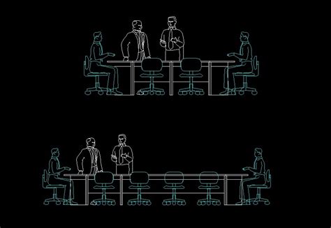 Conference Table Cad Block