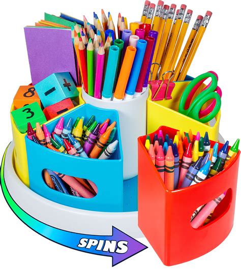 Buy Creative Caddy Rotating Art Supply Organizer Pencil Holder For