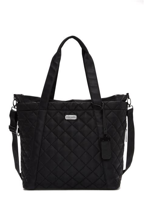 In my opinion sporty spice had the best outfits, she was my favorite spice. Steve Madden Synthetic Sporty Quilted Nylon Tote in Black ...
