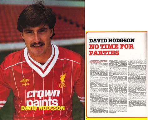 Liverpool Career Stats For David Hodgson Lfchistory Stats Galore