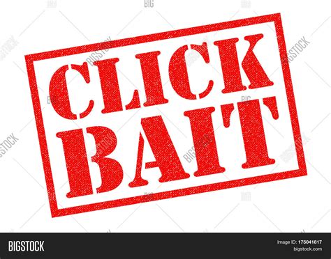 Click Bait Red Rubber Image And Photo Free Trial Bigstock