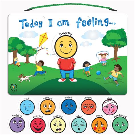 Buy Today I Am Feeling Chart Feelings And Emotion Magnetic Chart