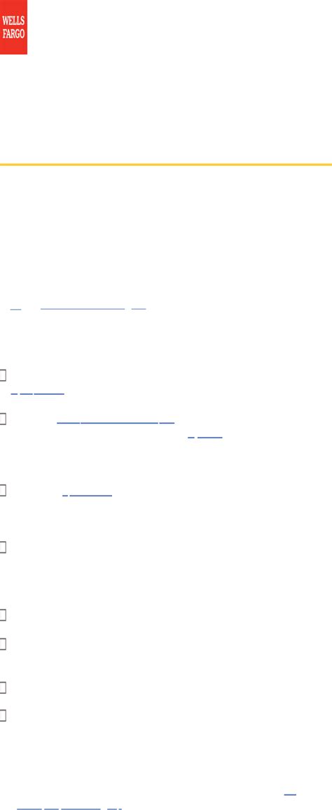 You can visit the official wells fargo website and use an online form. Fill - Free fillable Loan Forgiveness preparation checklist (Wells Fargo) PDF form