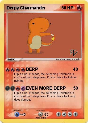 Pokémon Derpy Charmander Derp My Pokemon Card