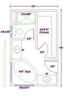 Your first task when considering a master bathroom is to determine how, and by whom, it'll be used. Image result for bathroom closet floor plan 10x10 wide | Bathroom floor plans, Bathroom plans