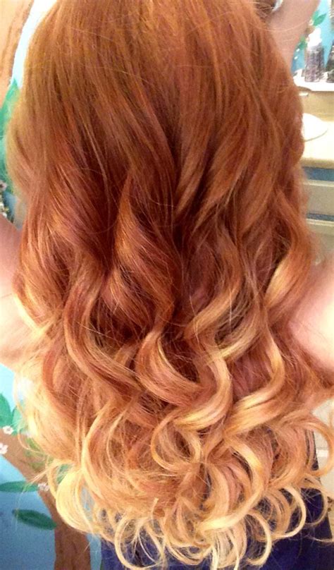 Natural Red To Blonde Ombre Red Ombre Hair Red Blonde Ombre Ombre