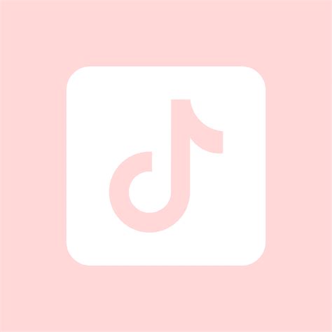 Pastel Pink Tiktok App Icon Aesthetic