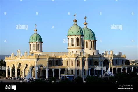 Bole Medhanialem Church In Addis Ababa Stock Photo Alamy