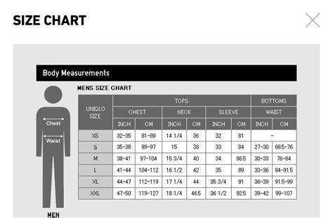 Need Help Understand This Uniqlo Size Chart