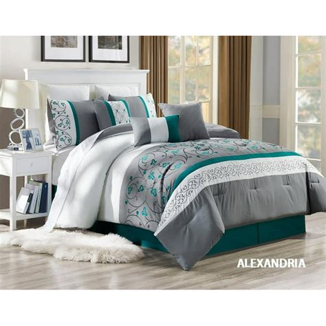 Grey White Turquoise Bedding Bedding Design Ideas