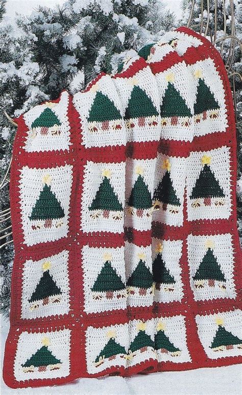 Christmas Afghan Crochet Pattern Christmas By Paperbuttercup
