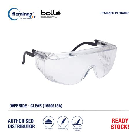 Bolle Safety Override1650515a Over The Glasses Safety Glasses