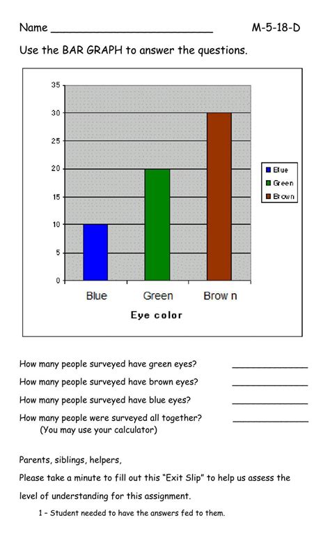 Bar Graphs A Worksheet For Understanding And Practice Style Worksheets
