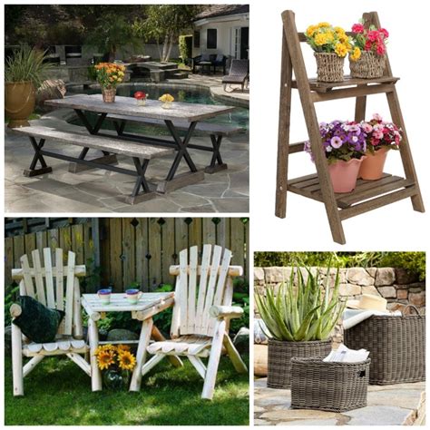 10 Must Have Rustic Outdoor Furniture Pieces The Country Chic Cottage
