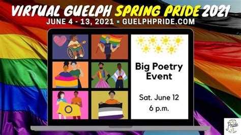 Live Spoken Word Poetry With Guelph Pride June 12 2021 Online Event