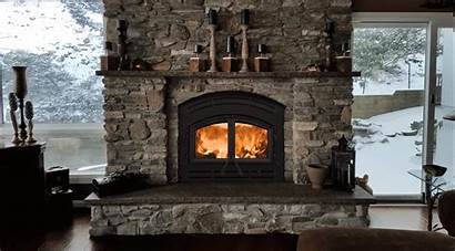 Wood Fireplace Burning Ii Majestic Warm Magic