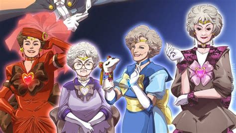 Sailor Moon And Golden Girls Mashup Art By Sparklearmy