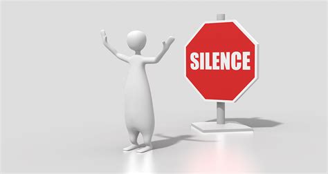 Silence Sign Character Free Image On Pixabay